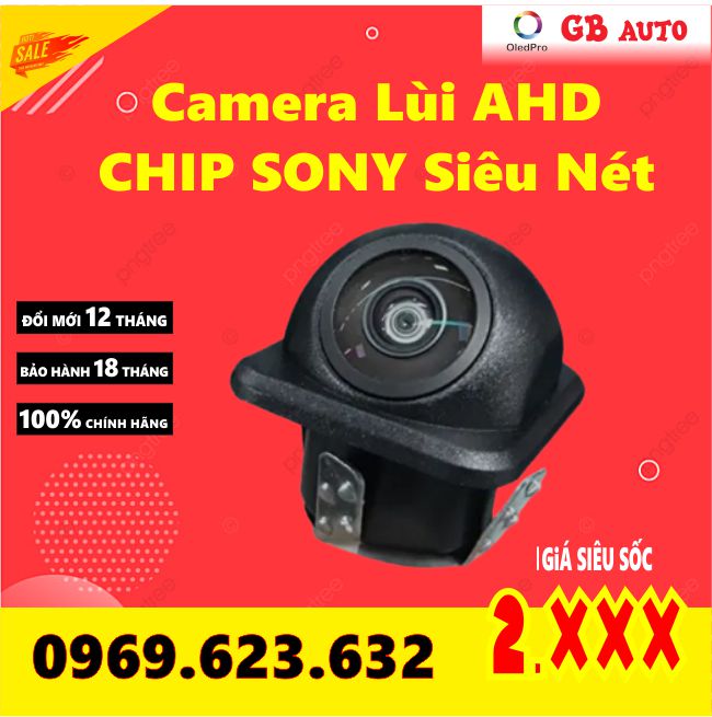 Camera lùi ahd 3 chế độ cam lề, cạp lê, cập lề chân nấm nhấn 1080p full hd len mắt cá chip sony siêu nét