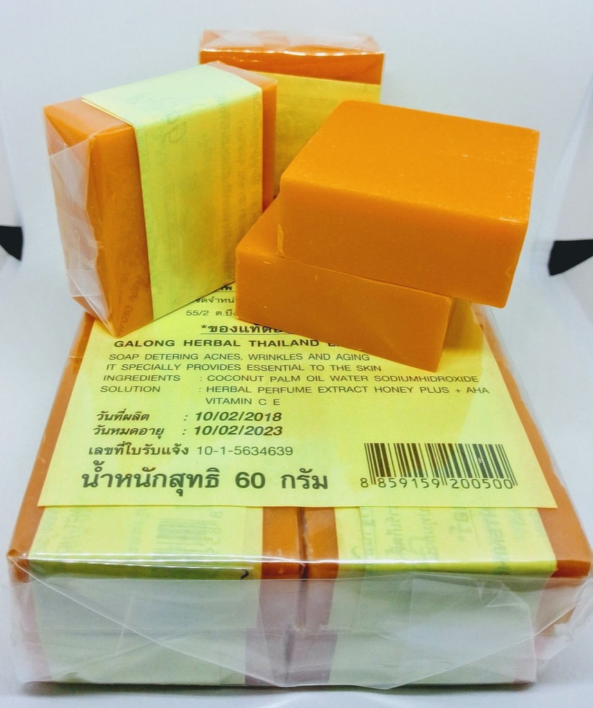 Xà phòng nghệ cam trắng da mụn thâm Thái Lan