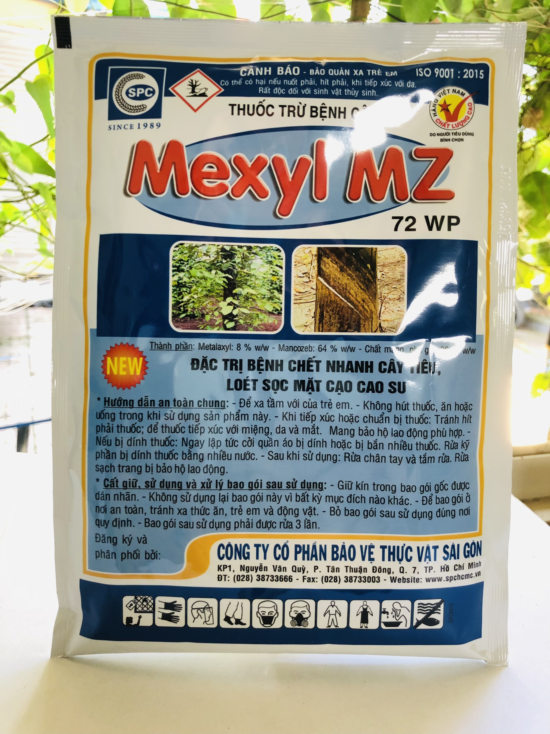 Mexyl mz 72wp 100g spc - trừ bệnh vàng lá thối rể và các loại nấm hại cây trồng