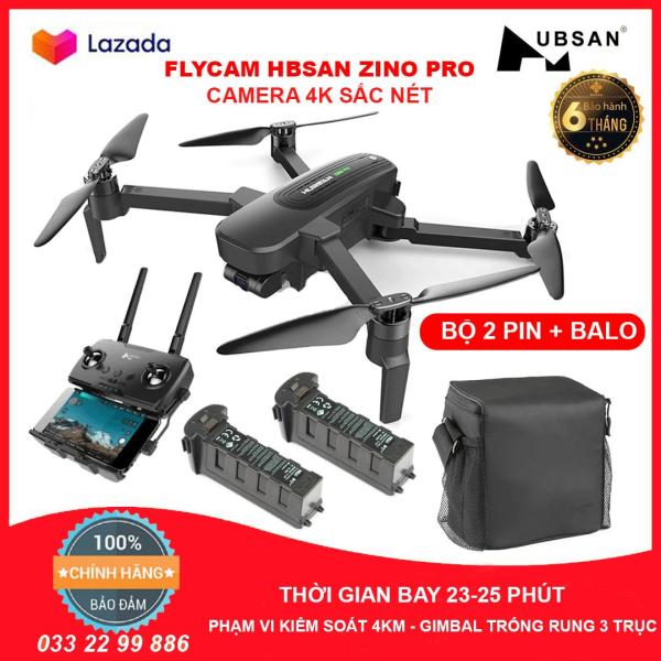Flycam Hubsan ZINO PRO Camera 4K Sắc Nét Gimbal Trống Rung 3 Trục, Thời Gian Bay 23 Phú, Phạm Vi Kiểm Soát Lên Tới 4Km