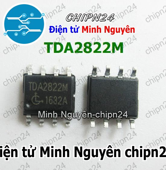 [4 con] (SOP) IC Dán TDA2822 SOP-8 (SMD) (TDA2822M) (IC khuếch đại âm thanh) - HH000339