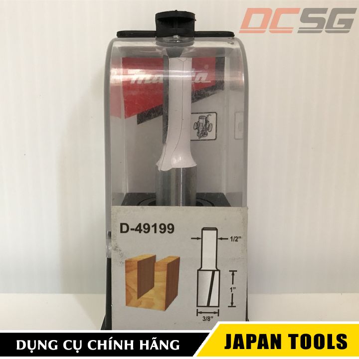 Mũi phay rãnh thăng 3/8" cốt 1/2" Makita D-49199 | Japan Tools