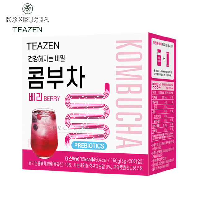 Trà Kombucha Teazen Berry Hàn Quốc 30 gói