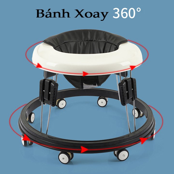 Xe tập đi tròn gấp gọn cho bé