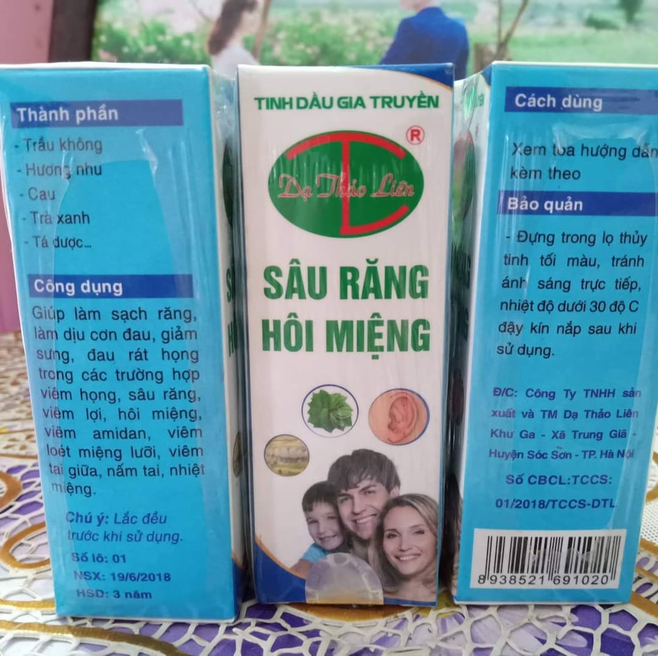 Tinh Dầu Răng Miệng Dạ Thảo Liên chai 20ml MẪU MỚI CTY [HÀNG CHÍNH HÃNG]