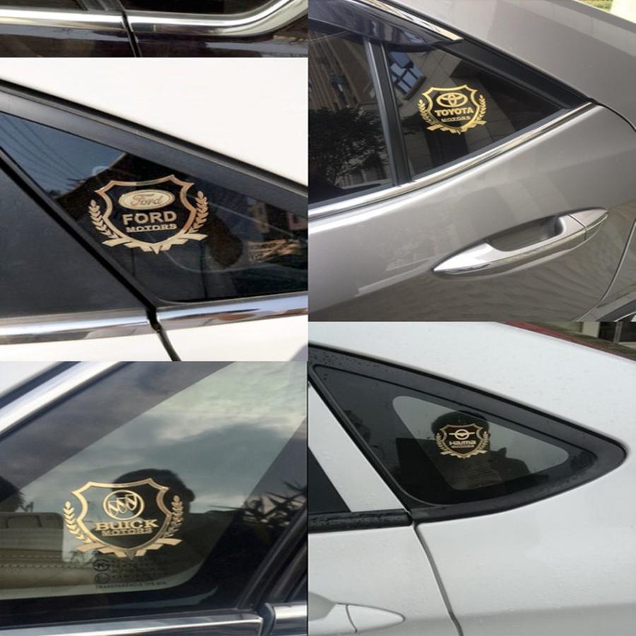 Tem nhôm Bông lúa dán xe Có Đủ logo hãng xe chọn mua