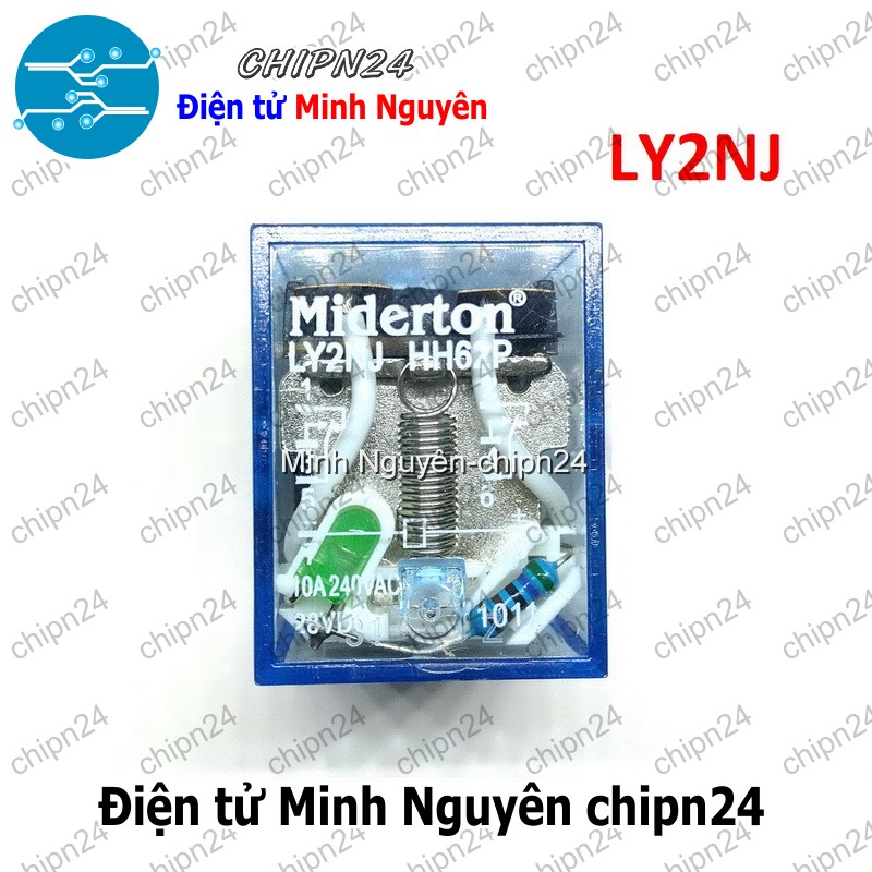 [1 con] (F86.T) Relay kiếng 8 chân 10A 12VDC (LY2NJ LY2N-J JQX-13F)