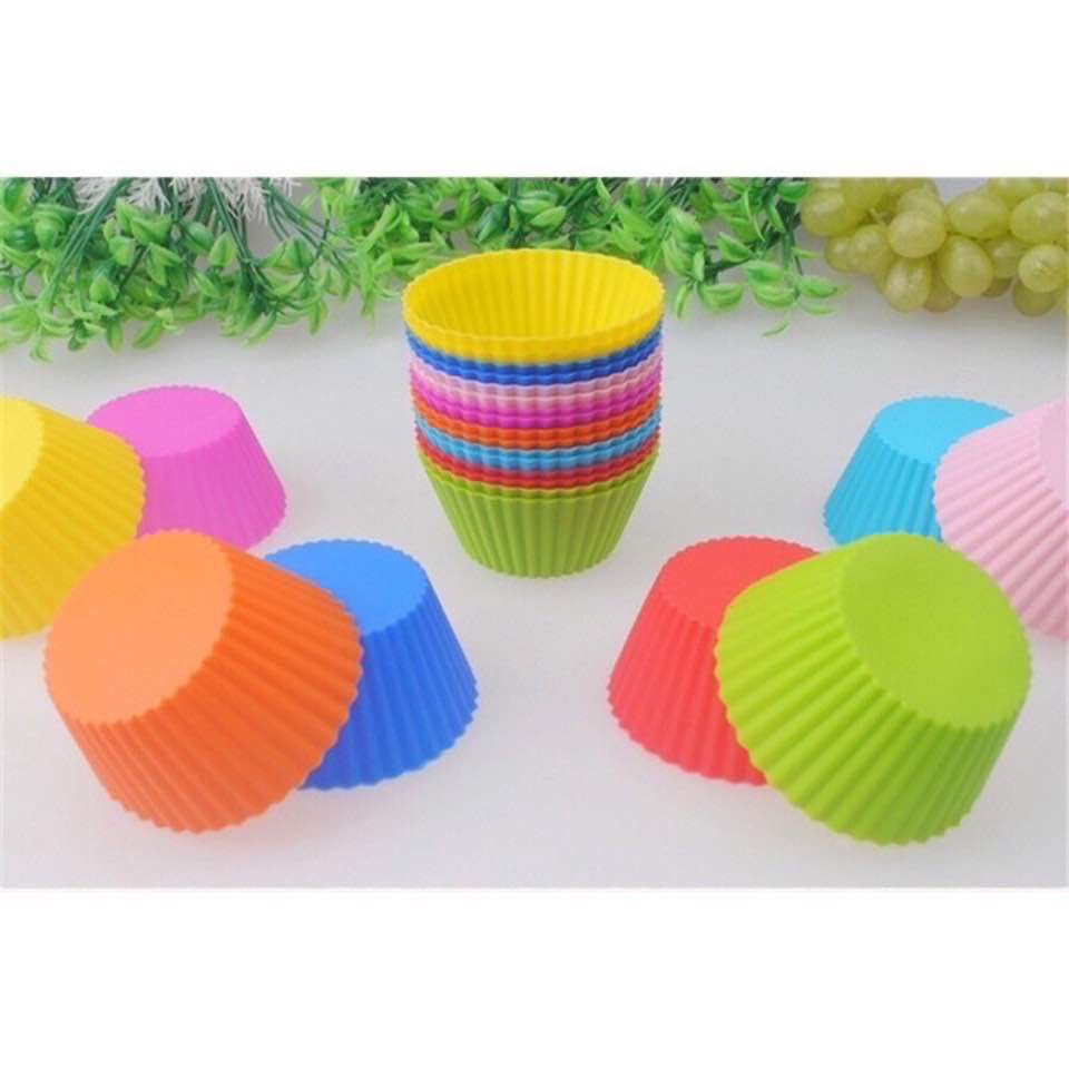 Khuôn cup silicon làm bánh muffin
