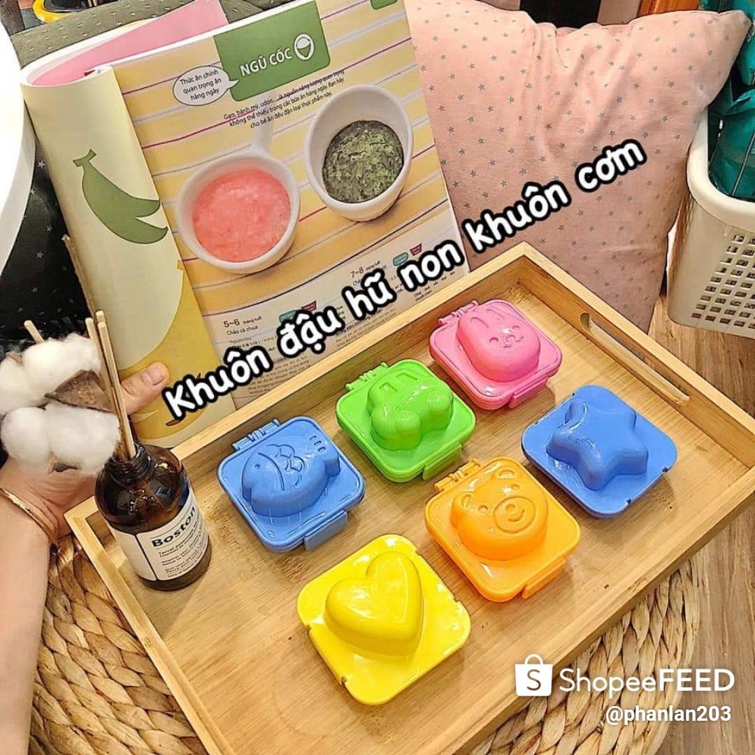 Khuôn bento làm cơm, bánh cho bé bộ 6 cái
