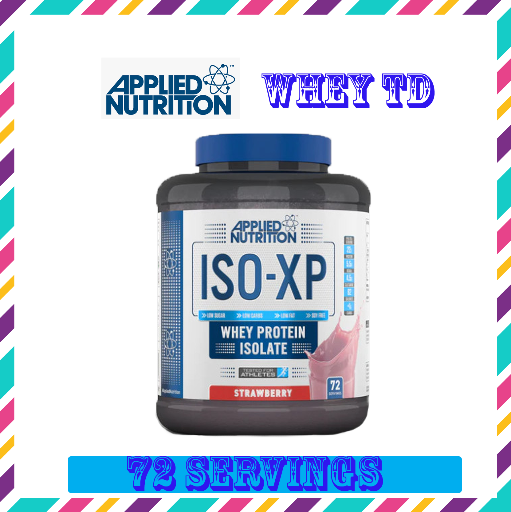 Whey Iso Xp Dâu Applied Nutrition 72 Serving