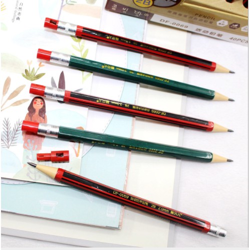 Combo 2 Bút Chì Bấm 2 Đầu Ngòi 2.0mm