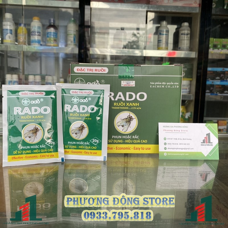 Thuốc diệt ruồi xanh hiệu quả cao rado ruồi xanh 20g