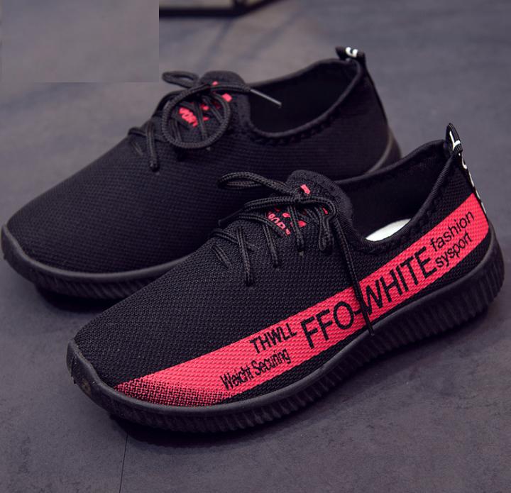 [HCM]Giày Sneaker Thời Trang Nam Napas ( Đen Phối Đỏ )