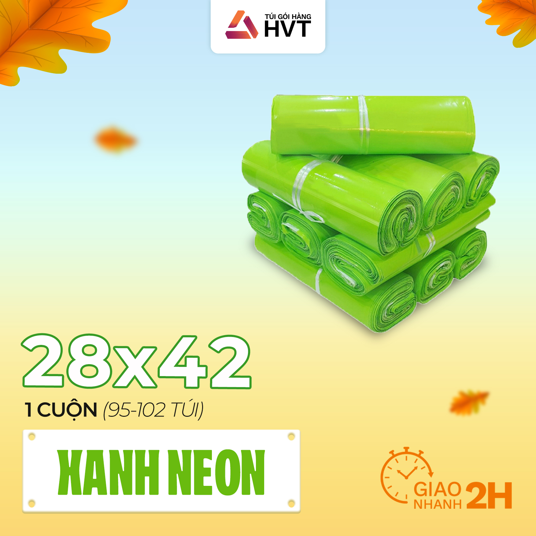 [Tặng bút long dầu 50k] Túi gói hàng niêm phong tự dính NHỰA HVT size 28x42 (100 túi) túi đóng hàng chuyển phát nhanh có sẵn keo dính