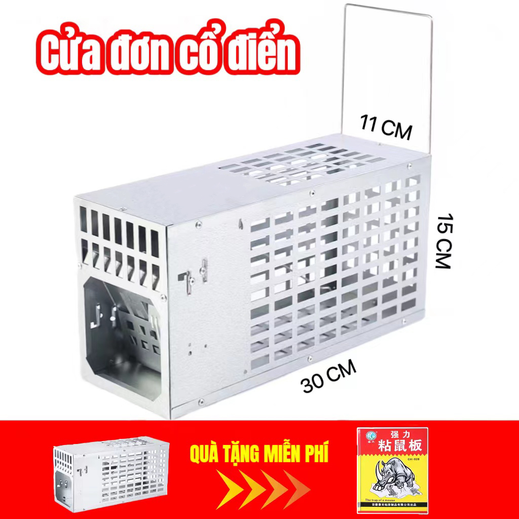 🔥quà tặng🔥4.0 nâng cấp bẫy chuột (1 cửa）tự động thông minh bẫy chuột lồng có thể tái sử dụng có hiệu quả bẫy chu