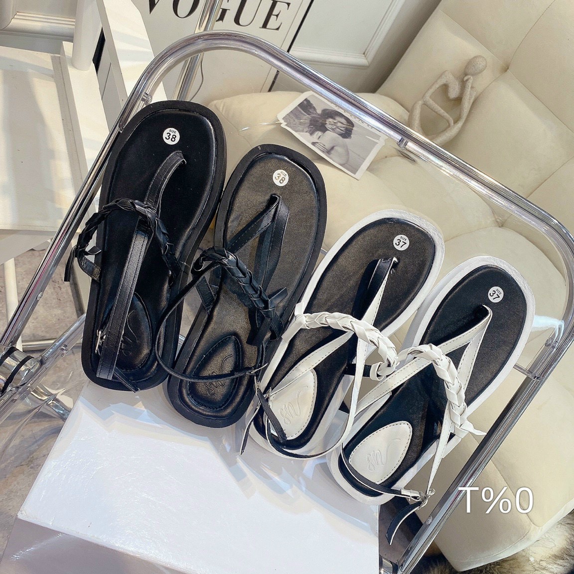 GIÀY SANDAL QUAI KẸP ĐẾ BÁNH MÌ