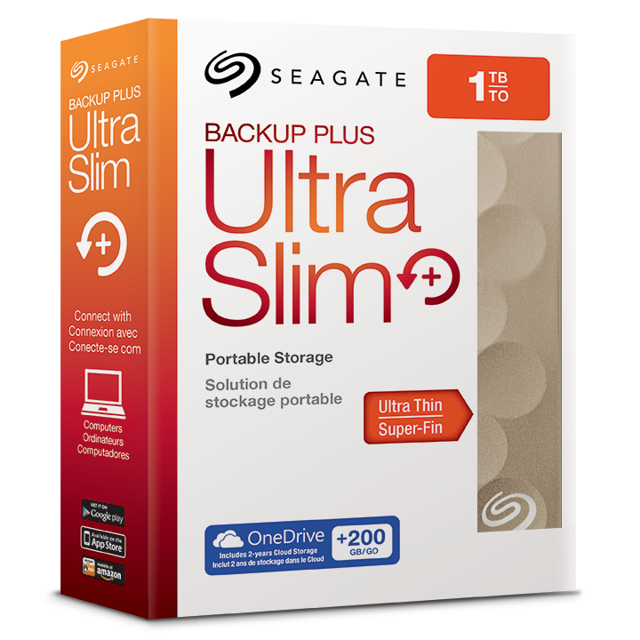 Ổ cứng di động siêu mỏng - HDD Seagate 1TB Backup Plus Ultra Slim USB 3.0
