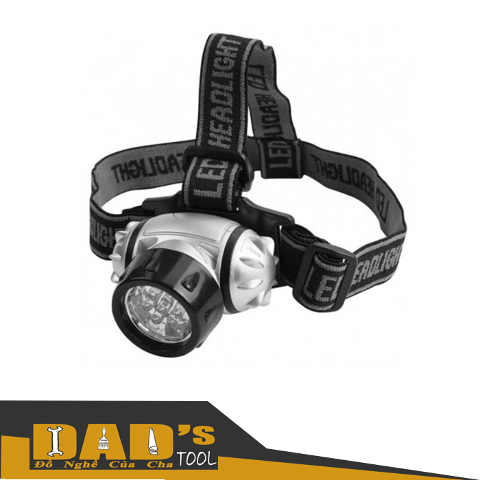 [HCM]ĐÈN ĐỘI ĐẦU SOI ẾCH 7 Led TRẮNG DÙNG PIN AAA TOLSEN 60011