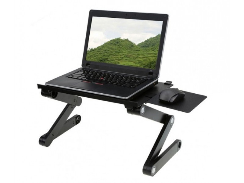 Bảng giá [ CHẮC CHẮN ] Bàn gấp để laptop tùy chỉnh 360 độ T6 -  Bàn kê laptop 3 chân đa năng -Bàn để laptop đa năng cao cấp có tản nhiệt, bàn laptop, bàn kê laptop Phong Vũ