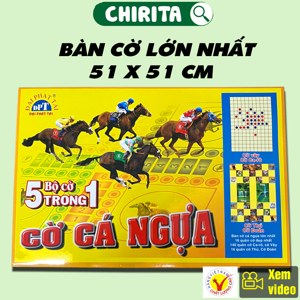 Chess set seahorse 5 in 1 Grand transmitter fortune-chessboard large type, checkered flag, flag, flag, flag, flag horse racing, boardgame, Chirita