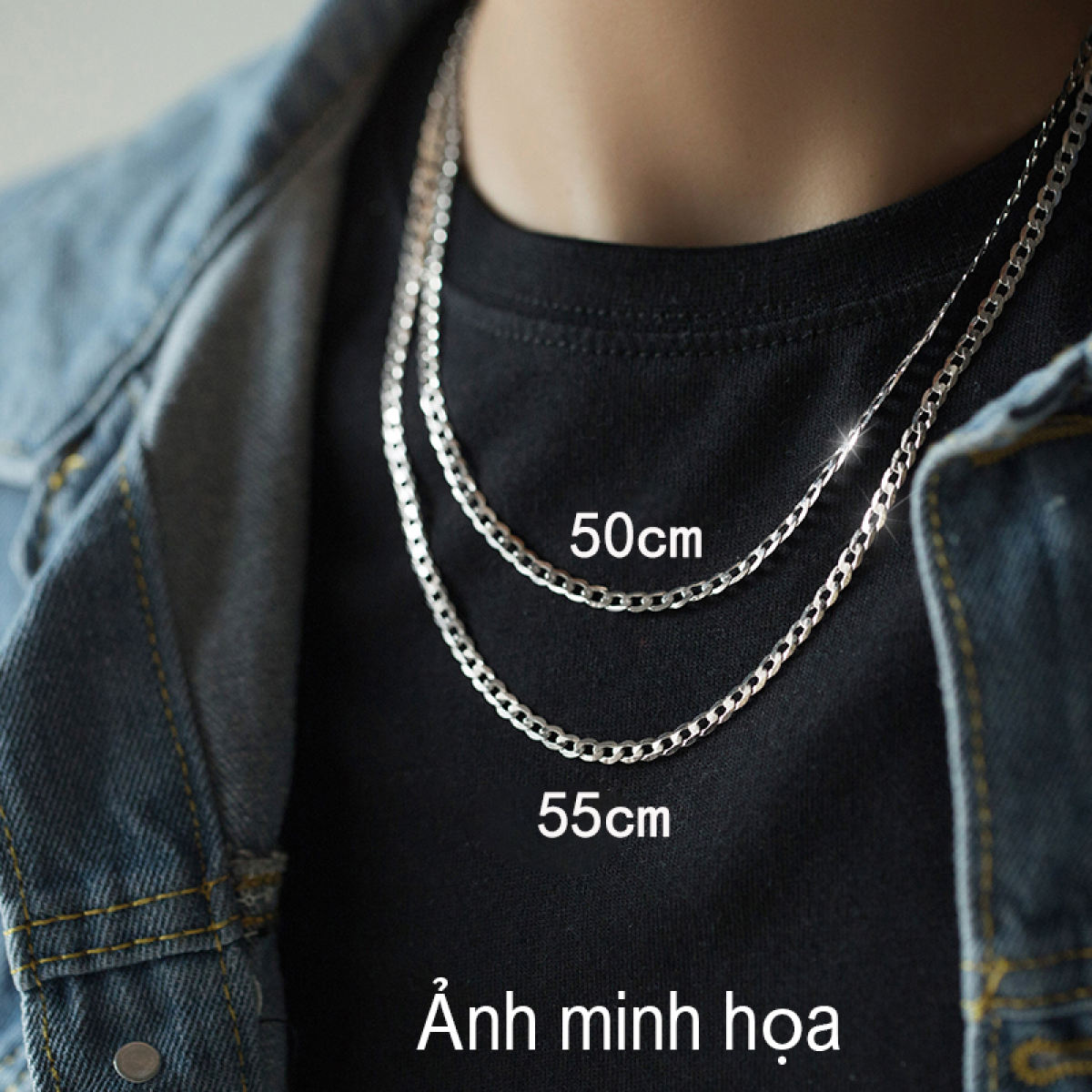 Dây chuyền nam mắt xích basic cá tính phong cách