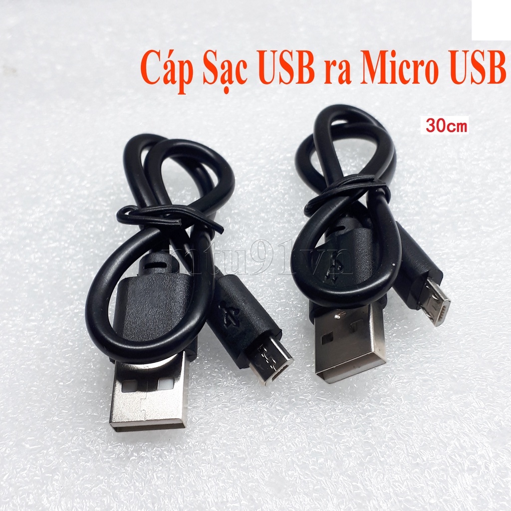 Cáp Sạc USB 2.0 ra Micro USB dài 30cm