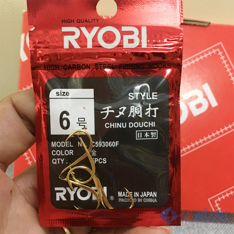 Lưỡi câu cá Ryobi Chinu Douchi Nhật