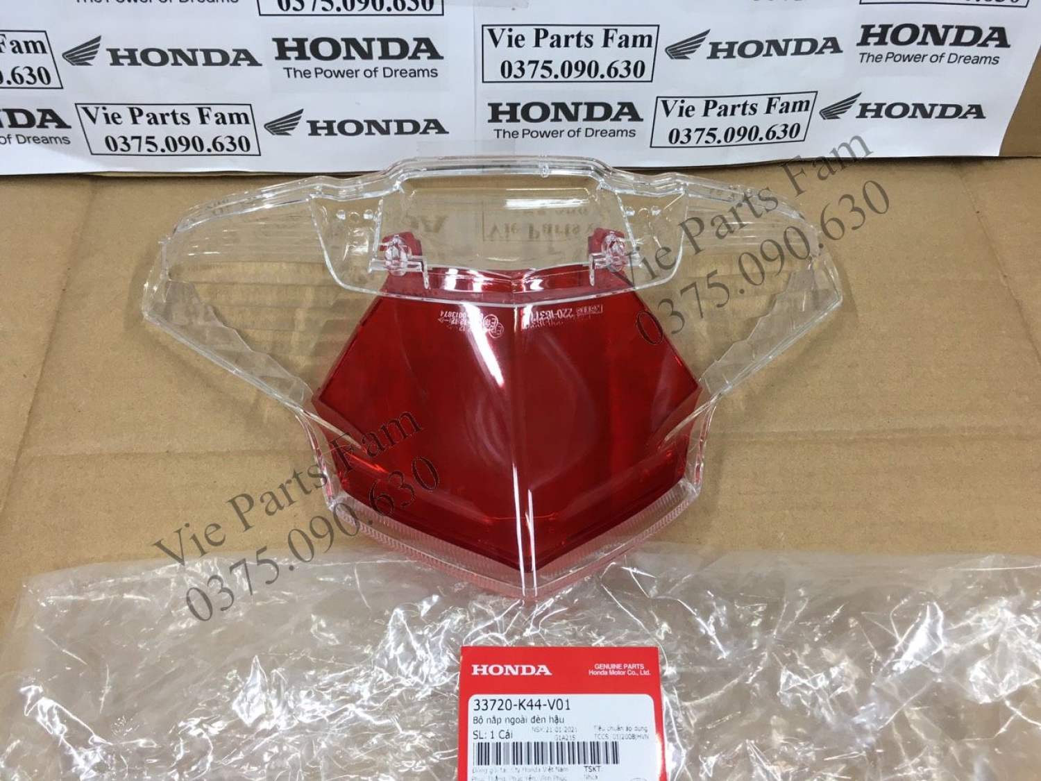 Nắp chụp đèn hậu vision 2015 - 2020, hàng din honda mới 100%