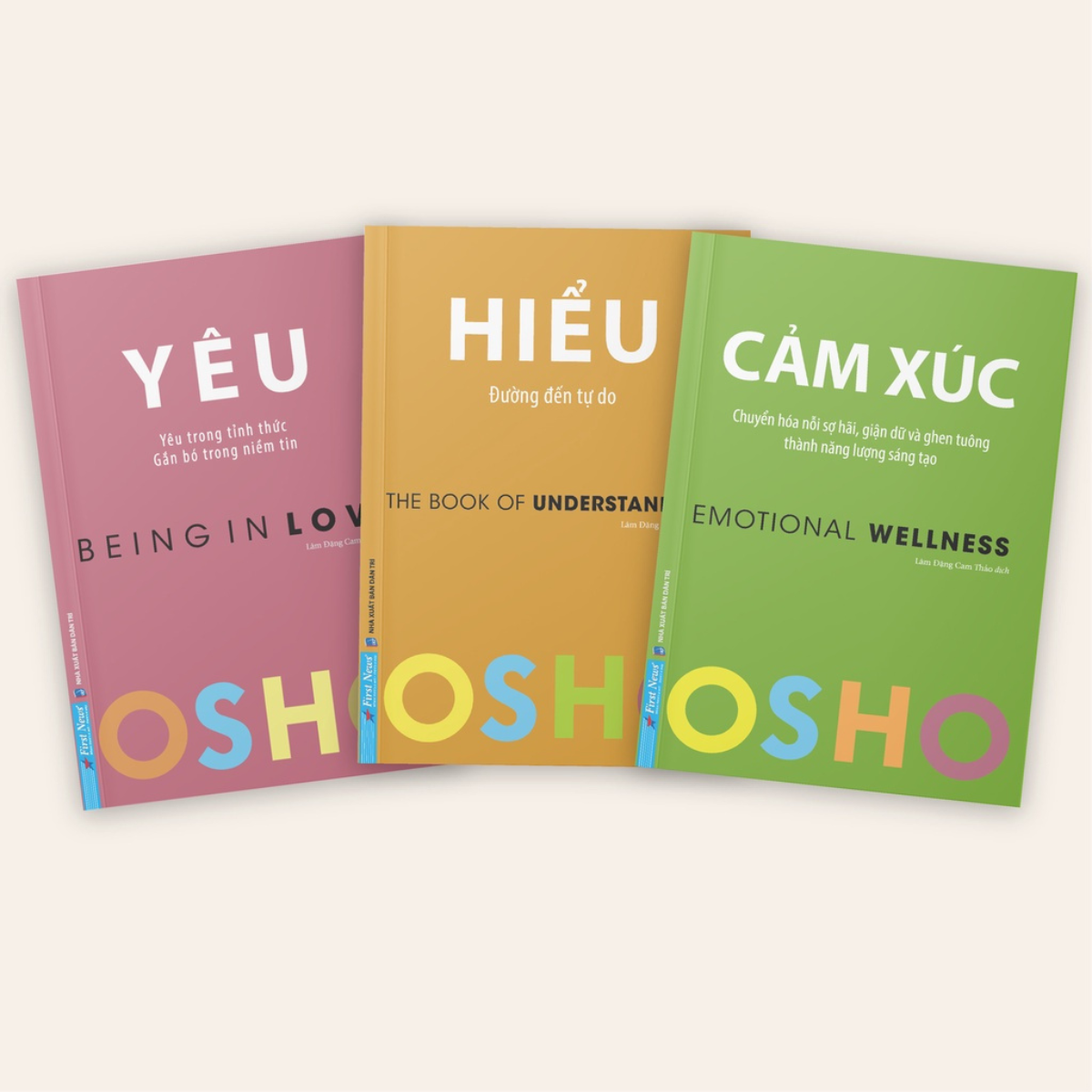 Sách - combo 3 cuốn osho yêu + hiểu + cảm xúc