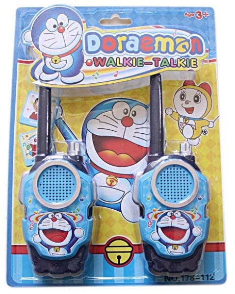 [XẢ KHO] Vỉ 2 bộ đàm hình Doremon cho bé yêu đồ chơi giải trí, Vỉ 2 bộ đàm hình Doremon 178 112 cho bé yêu đồ, Vỉ đồ chơi 2 bộ đàm cầm tay Doraemon