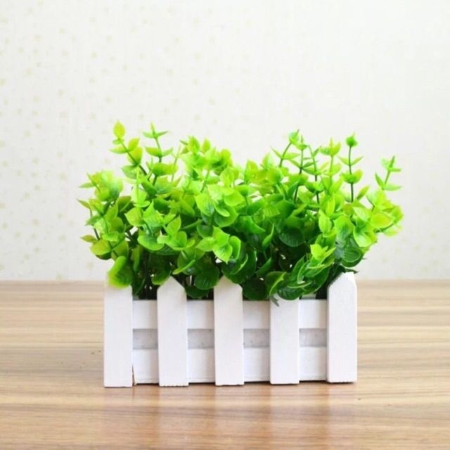 Lá bạch đàn nhựa mềm trang trí