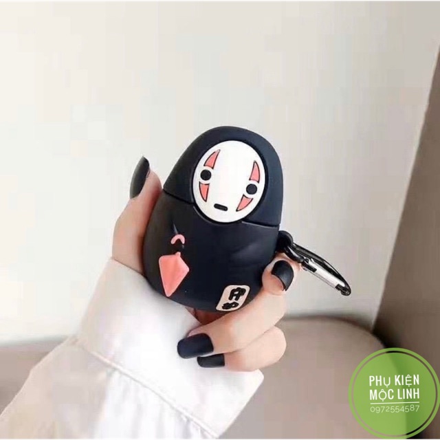 ? Vỏ bọc silicon VÔ DIỆN CẦM Ô cho hộp sạc tai nghe Bluetooth AirPods 1 2 Pro ? Case AirPod i11 i12 ... NO FACE COOL