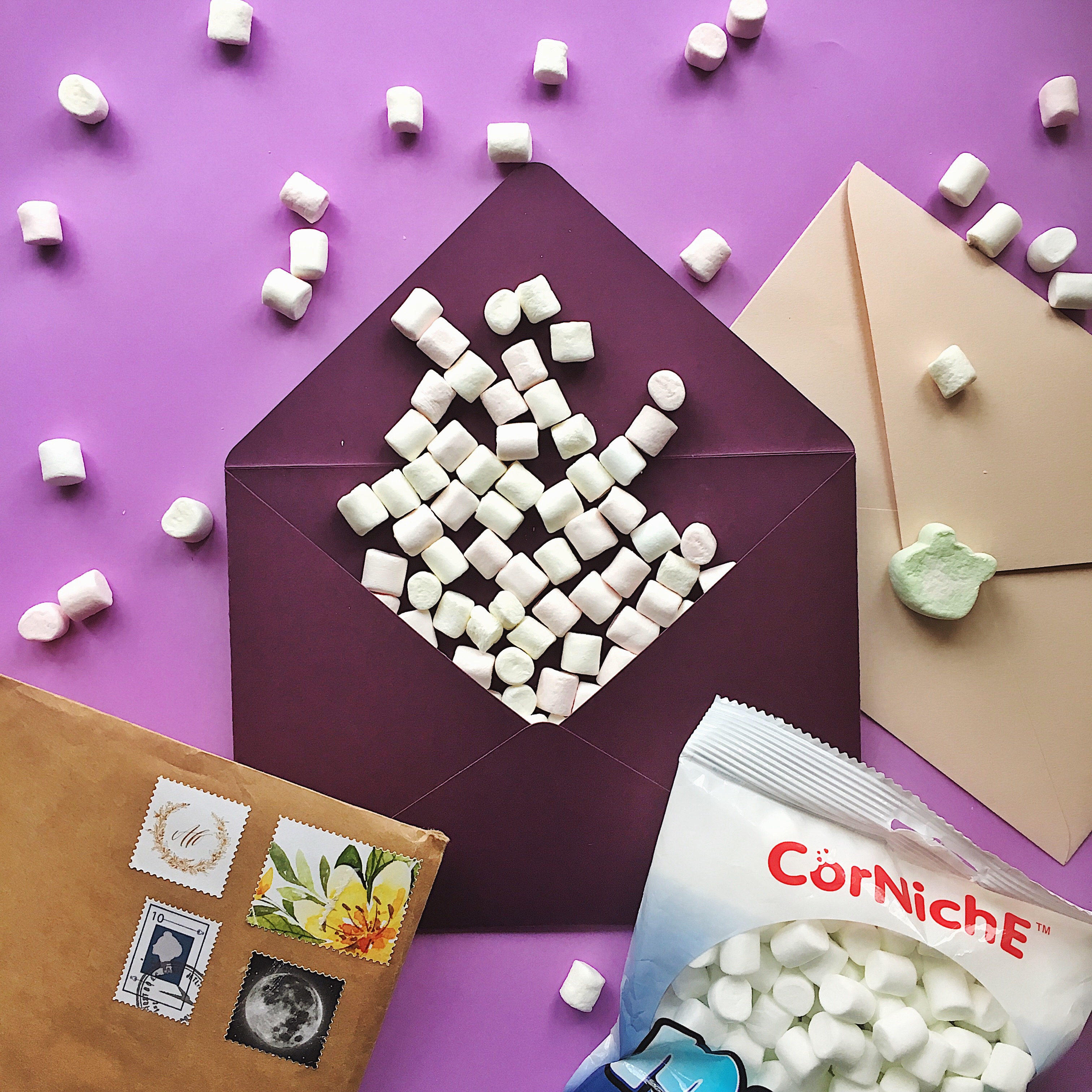 Kẻo xốp marshmallow trắng 70g