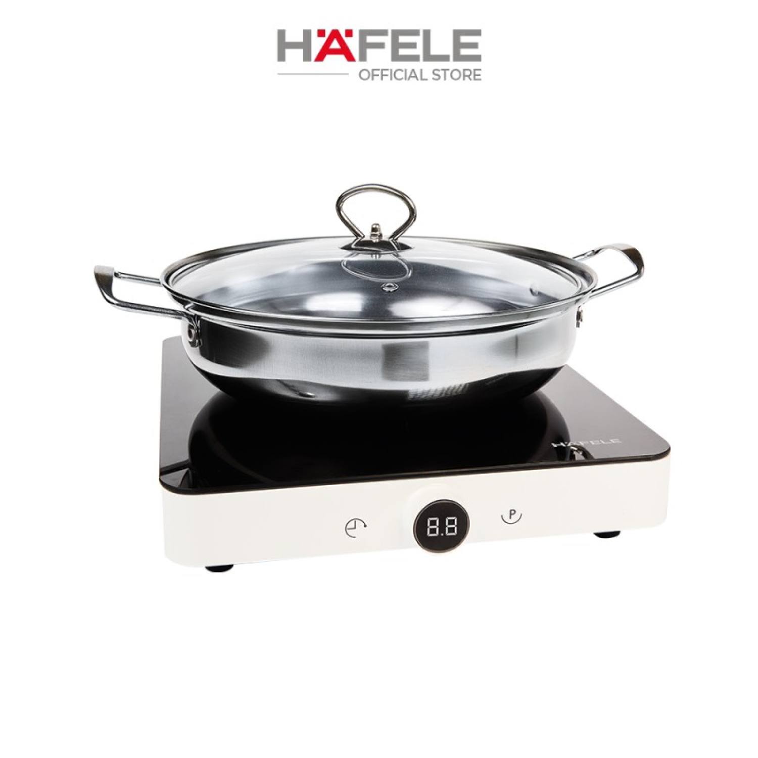 [Tặng kèm nồi lẩu] Bếp từ đơn Hafele HSI-21FW