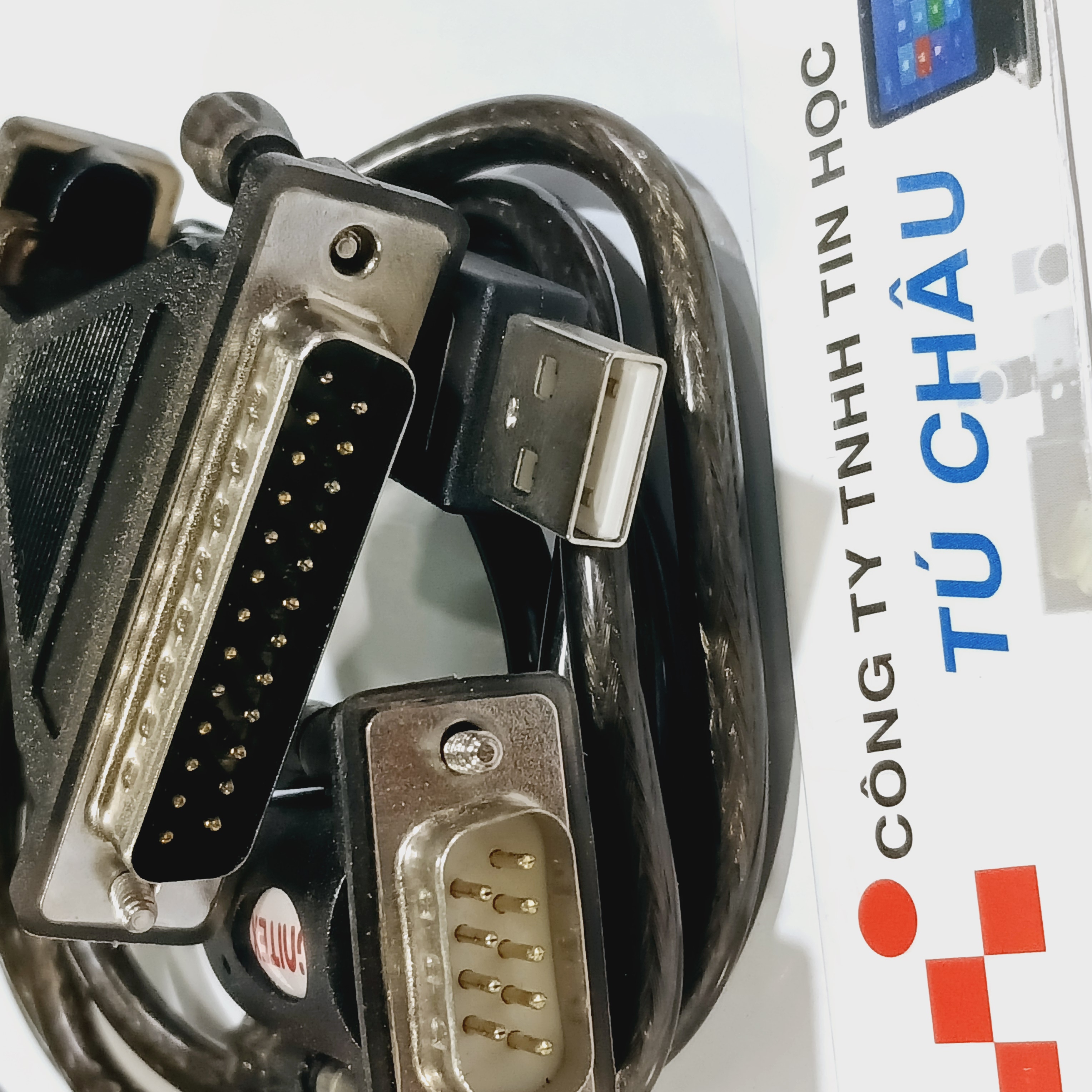 Cáp USB ra RS232 (USB ra Com 9) / Chuẩn USB 2.0 ra RS232 (Com 9 DB9M Kim Đực) / UNITEK