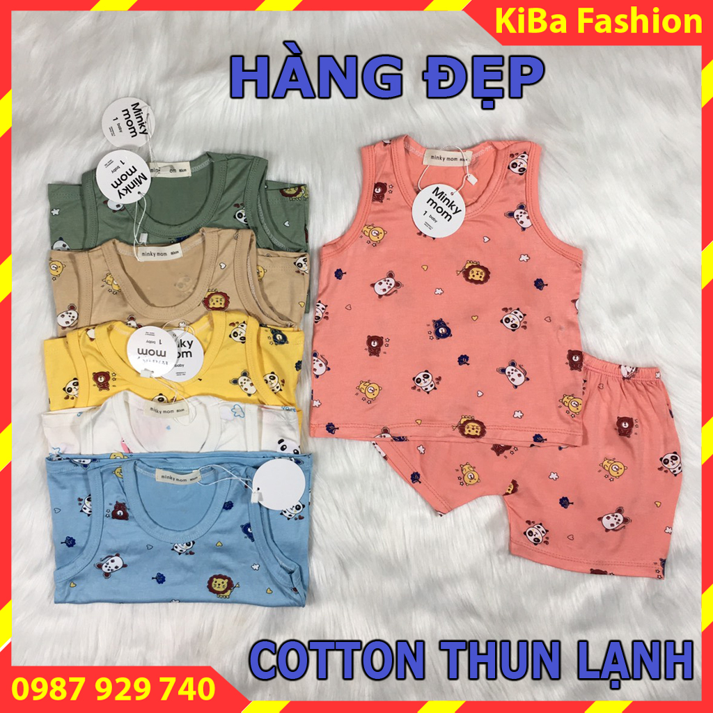 Bộ áo ba lỗ quần đùi chất cotton thun lạnh co giãn 4 chiều siêu mềm mịn mát cho bé từ 5-17kg - BBL - HH0270 / áo ba lỗ cho bé trai / áo ba lỗ cho bé gái / áo ba lỗ lưới cho bé trai / áo ba lỗ lưới / áo ba lỗ trẻ em / áo b