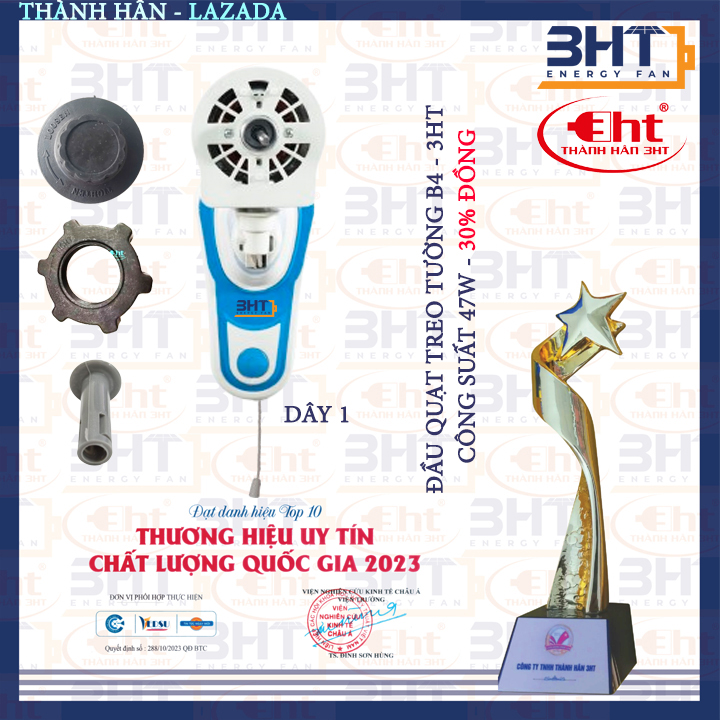 Đầu quạt treo tường - Động cơ đồng