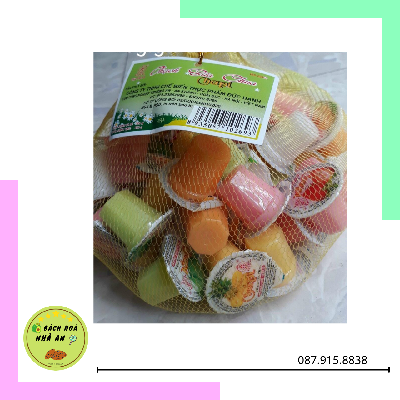 Thạch sữa chua Chapi - Đức Hạnh (túi 900gr)