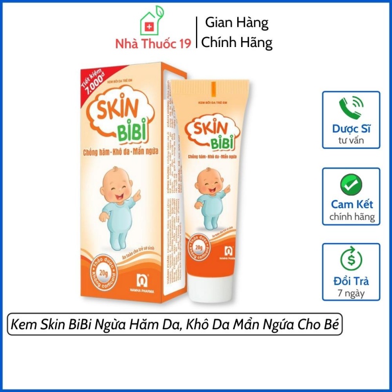 Kem Bôi Da Trẻ Em Skin BiBi Ngừa Hăm Da Khô Da Mẩn Ngứa Tuýp 10g - Chính Hãng