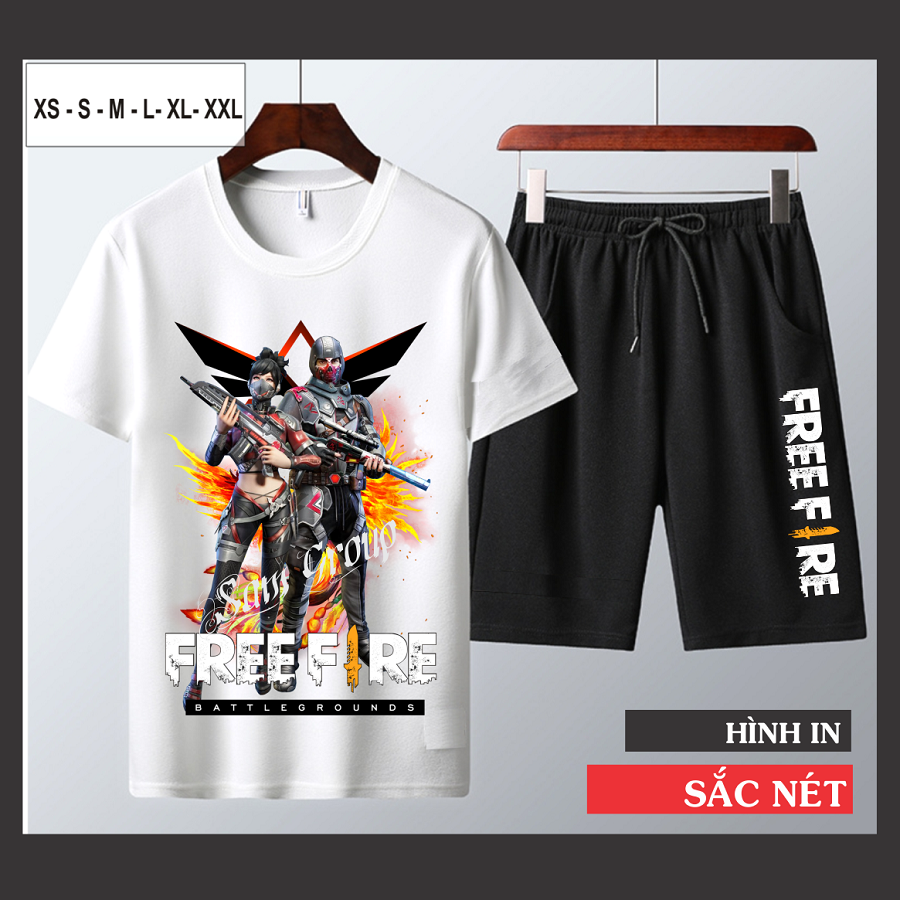 Bộ Quần Áo Nam Free Fire Thẻ Vô Cực Mùa 20 Mặc Nhà Mặc Đi Chơi Đủ Size