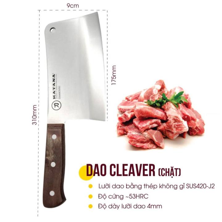 Dao chặt chuyên dụng KATANA Essential Cleaver KATA205…