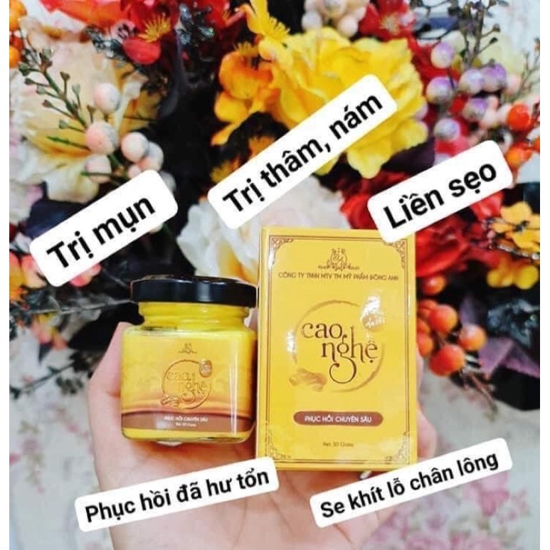 Cao nghệ Đông Anh 50g/cao nghệ collagen X3/cao nghệ ủ da đêm đem lại làn da mịn màng và mờ vết thâm