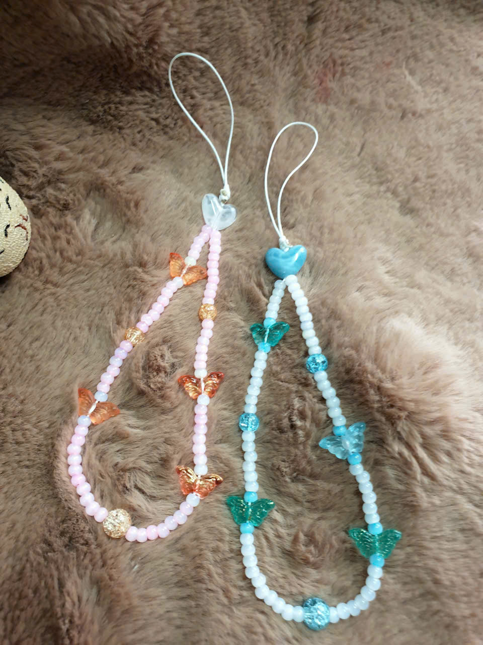 Handmade Bag Charm / Keychain / Phone Lanyard “Sky Dream”