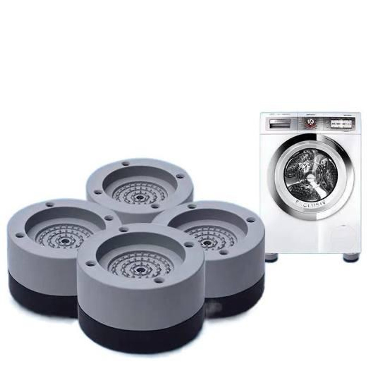 Set 4 miếng chân đế chống rung cho Máy Giặt-Tủ lạnh