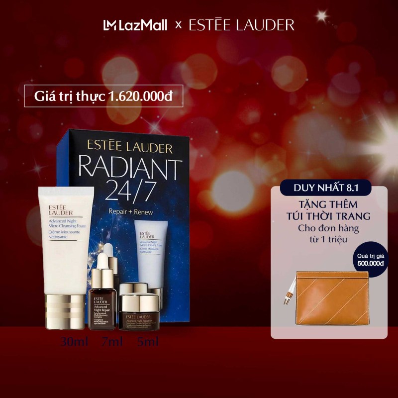 [Phiên Bản Giới Hạn] Bộ quà tặng dưỡng da Estée Lauder Radiant Skin 24/7 (Giá trị thực: 1,545,000đ)
