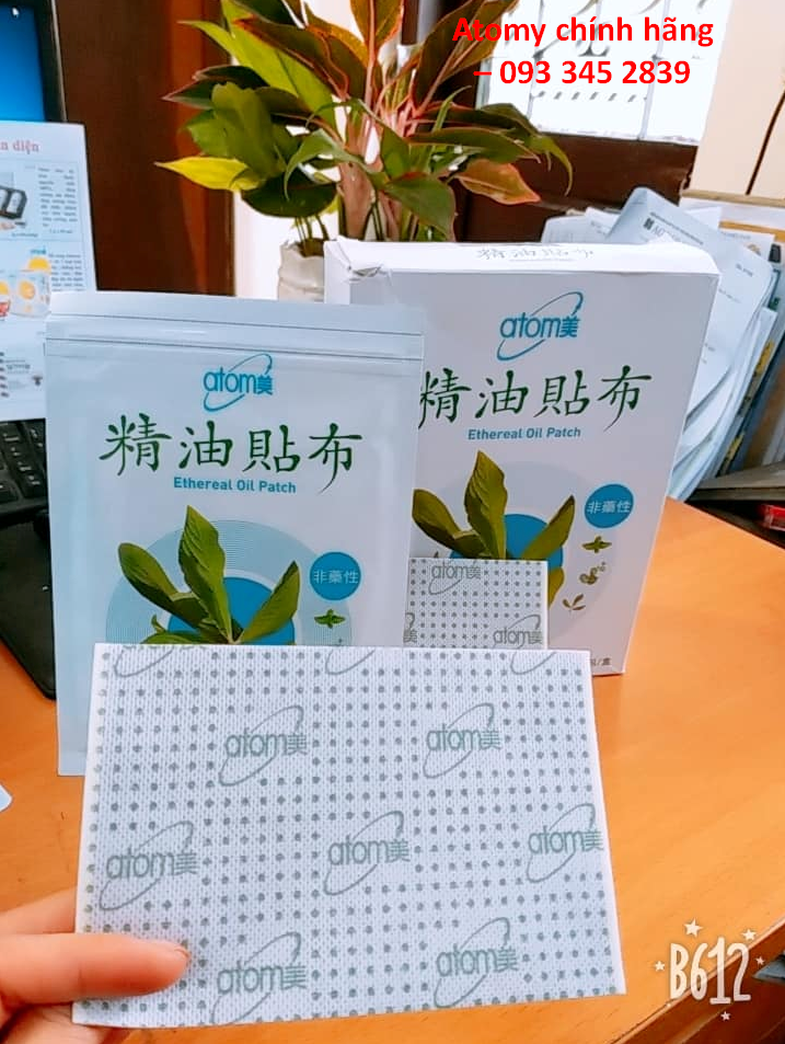 [HCM] Miếng dán giảm đau - Atomy Ethereal Oil Patch (gói lẻ)