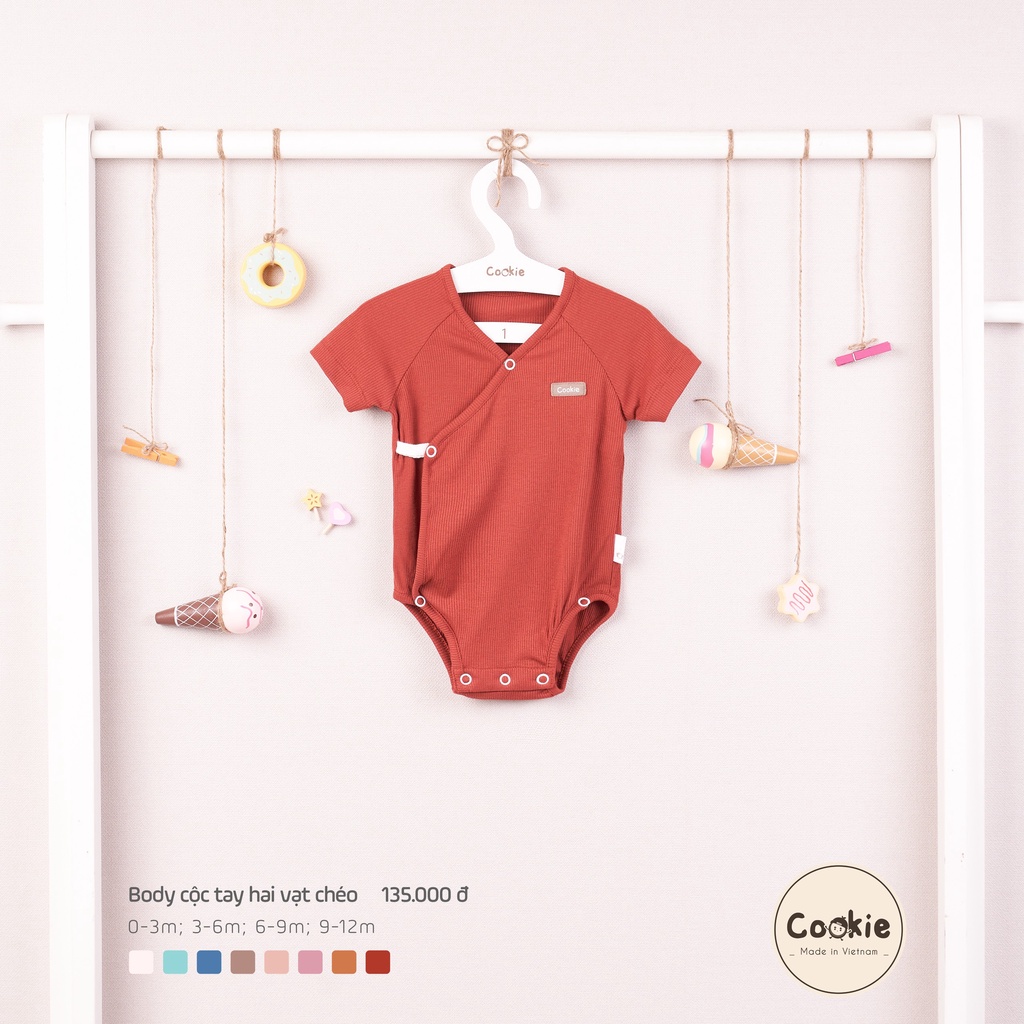 Body cộc tay hai vạt chéo Cookie