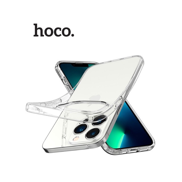 Ốp lưng dẻo trong suốt Hoco chất liệu TPU cao cấp , mỏng và độ đàn hồi cao iPhone 13 Pro 6.1inch