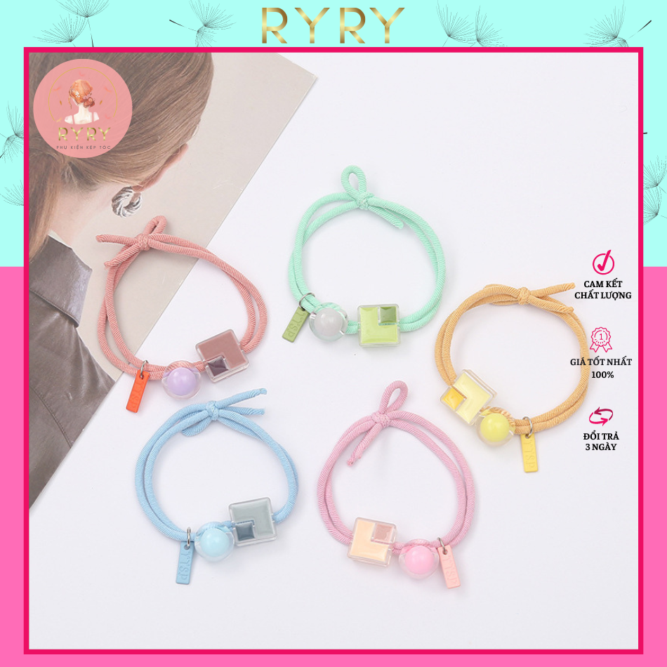 Dây Buộc Tóc Nữ Đá Pha Lê Phong Cách Hàn Quốc