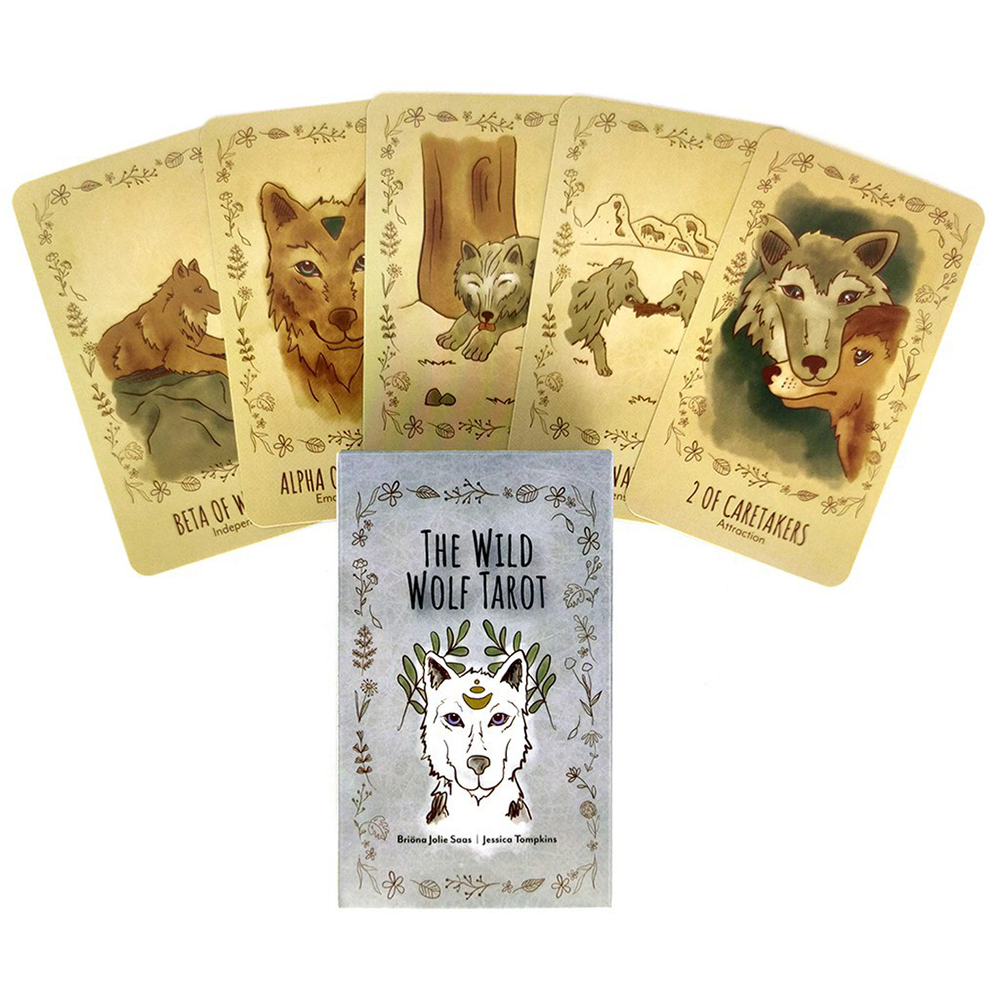 Bài Tarot The Wild Wolf Tarot Tặng Đá Thanh Tẩy